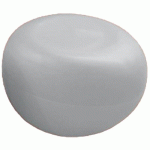 POUF GALET DE PAUL Ø 70 CM BLANC RAL 9016 - QUI EST PAUL