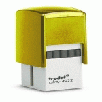 TAMPON TRODAT 4922 PERSONNALISABLE - UTILISATION BUREAU - FORMAT 20X20 MM - JAUNE