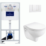 VILLEROY&BOCH - PACK WC BÂTI-SUPPORT VICONNECT + WC KOLO REKORD + ABATTANT + PLAQUE BLANCHE (VICONNECTKOLO-2)