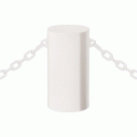 BORNE BARCELONE Ø 27 CM 2 ANNEAUX - ZINC BLANC 9010 - PROCITY