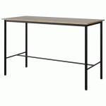 MANGE-DEB. MALIBU 180X80 4P STRAT ABS CHÊNE 1146/NOIR 9005 - MANUTAN EXPERT