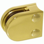 PINCE À VERRE 8 MM POUR GARDE CORPS – SUPPORT ARRONDI - ZAMAK LAITON DESIGN PRODUCTION