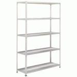 RAYONNAGE RAPID 2 1980X1220X610 5 TABLETTES METAL GRIS