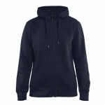 SWEAT ZIPPÉ À CAPUCHE FEMME MARINE TAILLE XXXL - BLAKLADER