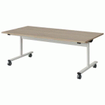 TABLE MALIBU RAB. 160X80 T3 DL STRA ABS CHÊNE 1146/BLC 9016