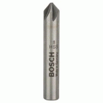 BOSCH 1 FRAISE À NOYER CONIQUE HSS, QUEUE CYLINDRIQUE, CINQ TAILLANTS 90°