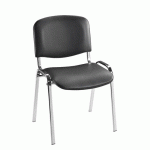 CHAISE CONFÉRENCE - VINYLE PIEDS CHROMÉ