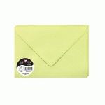 PAQUET DE 20 ENVELOPPES POLLEN 162X229MM 120G/M² - VERT BOURGEON - LOT DE 3