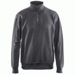 SWEAT COL CAMIONNEUR GRIS FONCÉ TAILLE S - BLAKLADER