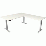 BUREAU ASSIS/DEBOUT MOVE4 L200XP100 + AJOUT 120X80CM BLANC - KERKMANN