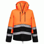 PORTWEST EV467 PARKA SHERPA EV4 HV ORANGE/NOIR - TAILLE M
