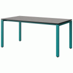 TABLE MALIBU 160X80 T5 SOUDÉ ST BÉTON F186/NOIR BLEU 5018