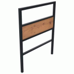 BARRIÈRE HESI 1 M PIN TYROL/MÉTAL GRIS 7016 PIEDS CARRÉS - BUTON DESIGN