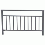 BARRIÈRE VENISE 1.50 M STRUCTURE BARREAUX ZINC GRIS PROCITY - PROCITY