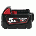 BATTERIES 18 VOLTS 50AH RED LITHIUM - MILWAUKEE
