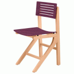 CHAISE EOLE AST - HÊTRE PRUNE - STRUCTURE HÊTRE NATUREL - SUNSET CREATION