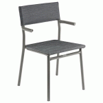 FAUTEUILS ORON ALU TITANE BATYLINE DUO OBSIDIAN - LAFUMA MOBILIER