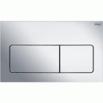 PLAQUE DE COMMANDE DE WC PLASTIQUE DOUBLE TOUCHE VISIGN FOR STYLE 5 POUR RÉSERVOIR PREVISTA 8601.1 - CHROMÉ VIEGA