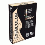 LOT DE 5 - PAPIER A4 COULEUR IVOIRE 80 G CLAIREFONTAINE EVERCOLOR - RAMETTES DE 500 FEUILLES