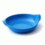 ASSIETTE CREUSE TOBOGGAN MÉLAMINE BLEUE