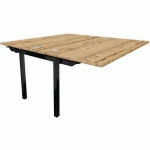 BENCH 2 POSTES 160X163CM SUIVANT TIMBER NOIR PARTAGE