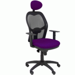 CHAISE JORQUERA AVEC APPUI-TÊTE NOIR/VIOLET - PIQUERAS Y CRESPO