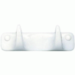 CROCHET DOUBLE EN PORCELAINE DE LIMOGES BRILLANTE - BLANC MÉRIGOUS