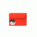 LOT DE 2 - PAQUET DE 20 ENVELOPPES POLLEN 114X162MM 120G/M2 - ROUGE CORAIL