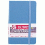 LOT DE 5 - ROYAL TALENS ART CREATION CARNET DE CROQUIS, 120X120 MM,BLEU