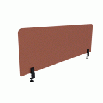 PANNEAU ÉCRAN ACOUSTIQUE AGATHE FLEXMUTE TERRE BATTUE - AVEC FIXATIONS À PINCES À ÉTAU POUR BUREAU L 160 X H 50 CM