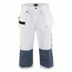 PANTACOURT PEINTRE BLANC TAILLE 44C - BLAKLADER