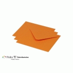 PAQUET DE 20 ENVELOPPES POLLEN 125X138MM 120G/M² - CAPUCINE - LOT DE 4