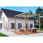 PERGOLA EN BOIS MASSIF MADRID 3X3 M MADERLAND