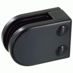 PINCES À VERRE CARRÉ 45X63 MM – SUPPORT PLAT – ZAMAK NOIR 9005 DESIGN PRODUCTION