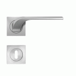 POIGNÉES DE PORTE SUR ROSACES CARRÉES SÉRIE ER 87Q LAS VEGAS - SATINÉ - CLÉ L KARCHER DESIGN