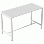 TABLE DE RÉUNION HAUTE 180X110CM - BLANC