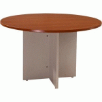 TABLE DE RÉUNION Ø 120CM HÊTRE/ANTHRACITE - MANUTAN COLLECTIVITÉS