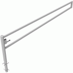 BARRIÈRE GALVANISÉ PIVOTANTE À BÉTONNER AVEC SERRURE -3500MM - SCHAKE