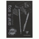 GRAF'IT DOT BLOC AGRAPHÉ 80F A5 90G - NOIR - LOT DE 5