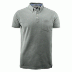 JAMES HARVEST LARKFORD POLO PIQUE HOMMES GRIS MÉLANGE - TAILLE M