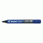 MARQUEUR PERMANENT MARKER 100 POINTE CONIQUE FINE ENCRE BLEU - LOT DE 15