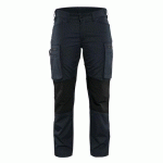 PANTALON DE TRAVAIL SERVICES STRETCH FEMME MARINE FONCÉ/NOIR TAILLE 40 - BLAKLADER