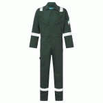 PORTWEST FR50 COMBINAISON FLAMME RÉSISTANT ET ANTISTATIQUE 350G VERT - TAILLE XXXL - STANDARD