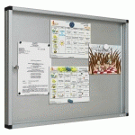 VITRINE D'AFFICHAGE EXTÉ BASIC FD TÔLE 95X90 12 A4 - ULMANN