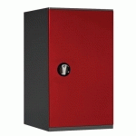 ARMOIRE BASSE VIDE 500 X 725 X HT 1000 ANTHRACITE/ ROUGE 3002 - ANJOU TOLERIE