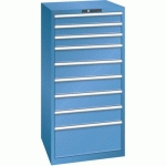 ARMOIRE BLEU CAP. 717X725X1450 AVEC 9 TIR. 200KG - LISTA