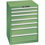 ARMOIRE VERT 717X725X850 AVEC 7 TIR. 200KG _ 14.503.030 - LISTA