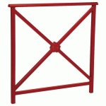 BARRIÈRE LISBONNE 1 M STRUCTURE ROSACE - ZINC ROUGE 3004 - PROCITY