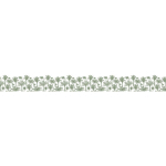 FRISE ADHÉSIVE DÉCORATIVE AUTOCOLLANTE, MOTIF PALMIERS VERTS, 5 CM X 300 CM - MAERE - VERT