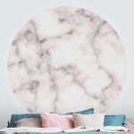 PAPIER PEINT ROND AUTOCOLLANT - DELICATE MARBLE LOOK Ø 100CM